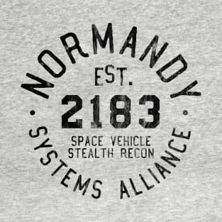 SSV Normandy | Mass Effect Athletic Shirt | Black T-Shirt